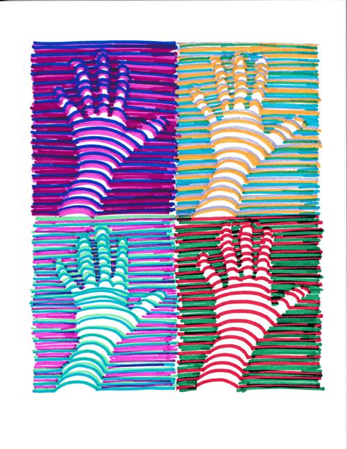 Herzog, Richard / Fifth Grade: OP ART- HAND (Week 6)