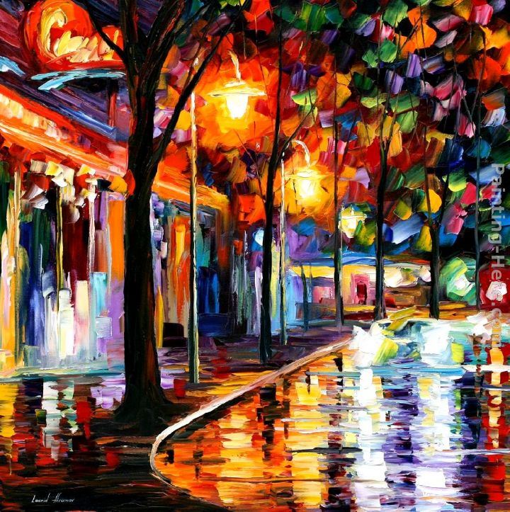 "Café de Nuit" by Leonid Afremov "Café de Nuit" by Leonid Afremov