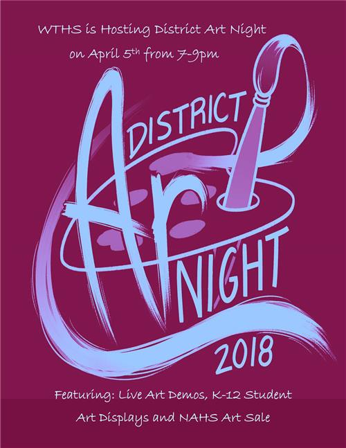 district art night 2018 slated for april 5th national art honor society flyers