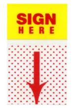 sign here 18 